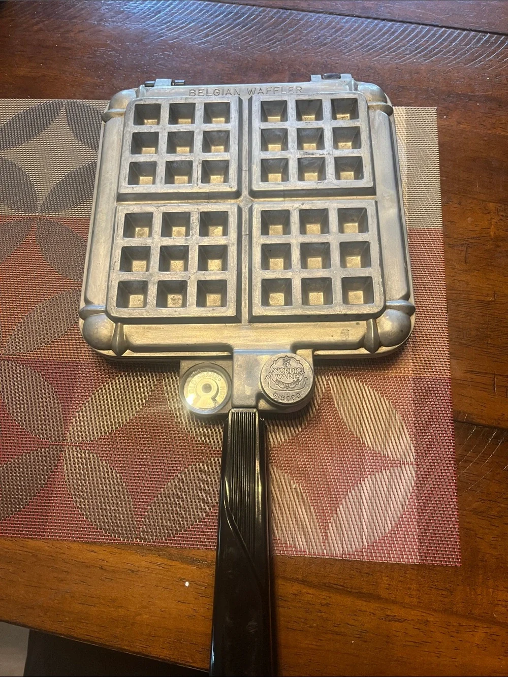 Nordic Ware Silver and Black Mini Waffle Iron
